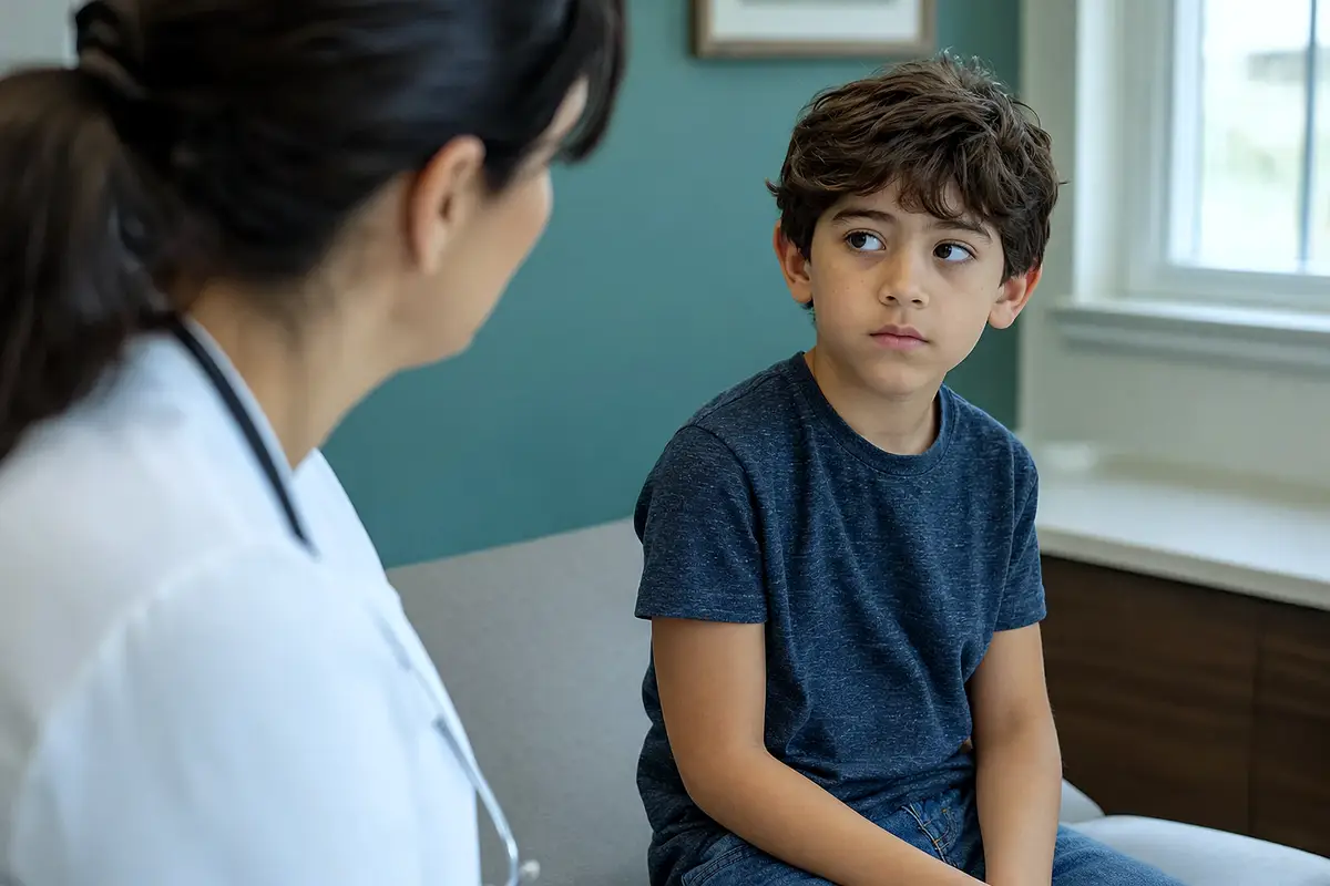 When tics in children should be evaluated, illustrating tics in children